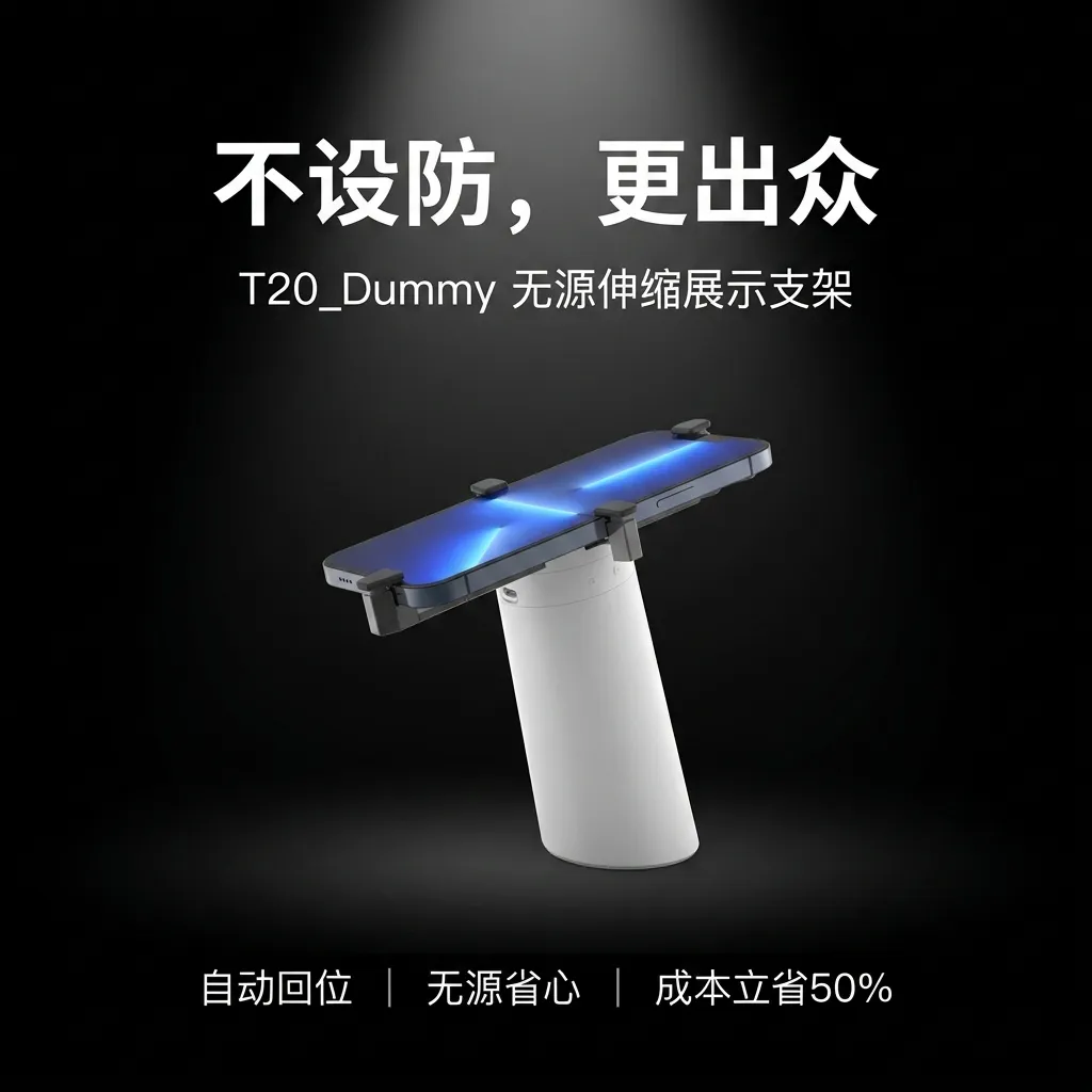 T20 Dummy 强防盗无源内置线机模展示架